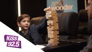 jacob tremblay plays jenga and talks wonder with damnit maurie