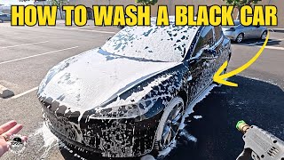 How I Wash a Black Car Without Swirls and Scratches