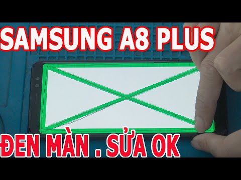 samsung a8 plus đen màn do nước vào sửa ok