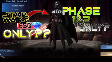 PHASE 1 & 2 ONLY💎 FOR A STAR WAR SKIN? TAKING ARGUS DARTH VADER SKIN!!