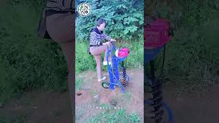 High-Efficiency Hole Drilling Machines 🌱🐝 | Tea Gardens &amp; Beekeeping Made Easier!