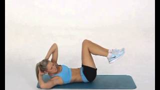 Oblique Crunches with Bent Leg Reverse Crunch