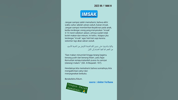 Akhir waktu sahur adalah adzan shubuh, bukan imsak #short #shorts #puasa #islam  #sahur #imsak