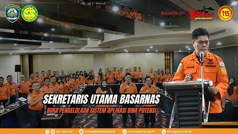 Sekretaris Utama Basarnas Buka Pengelolaan Sistem Aplikasi Bina Potensi