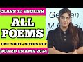 All poem class 12 english board exam 2024