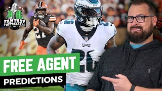 Free Agent Predictions + Combine Reactions | Fantasy Football 2023 - Ep. 1383