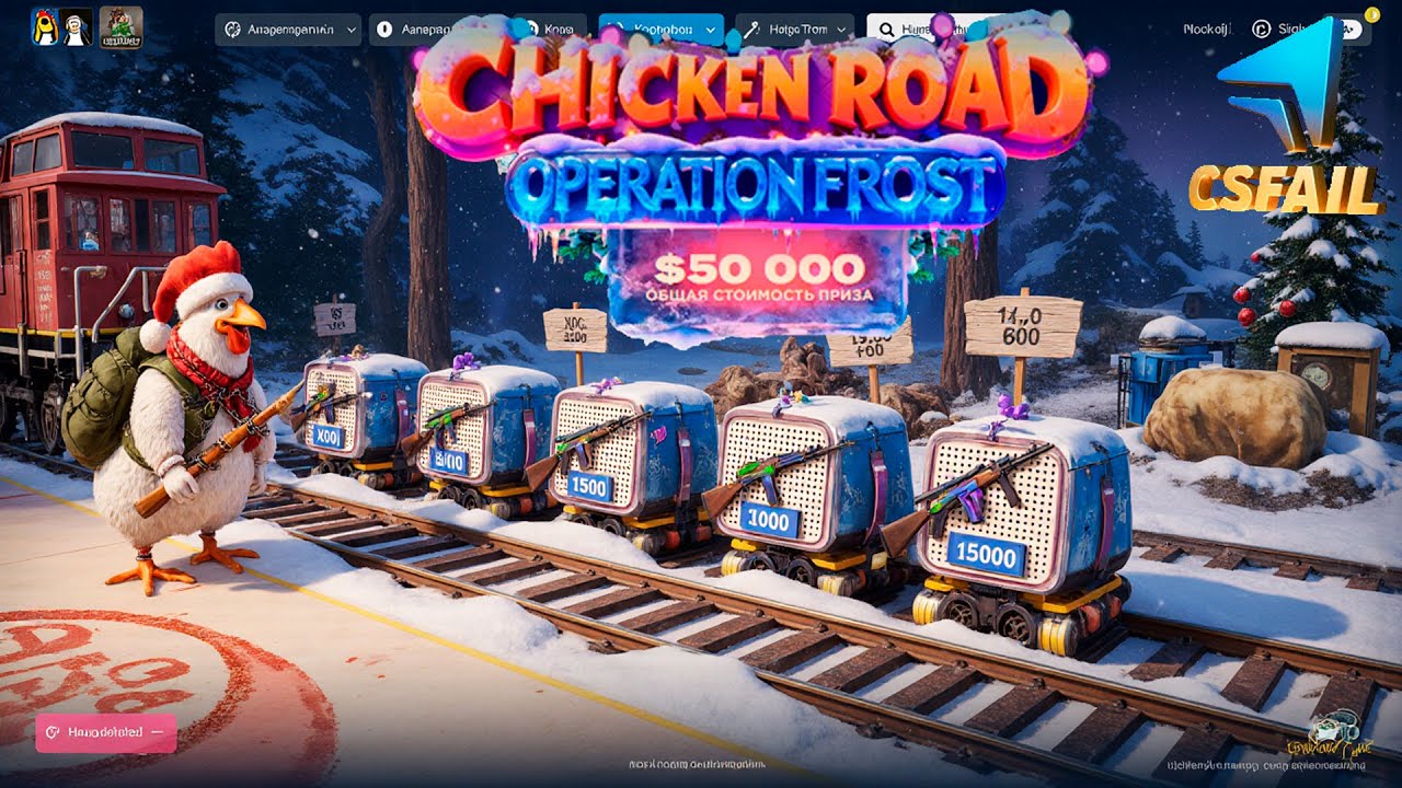 CSFAIL CHICKEN ROAD: НОВОГОДНИЙ ЧЕЛЛЕНДЖ! КСФЕЙЛ НОВОГОДНИЙ РЕЖИМ