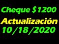 Actualización del Segundo CHEQUE $1200  e informe de noticias Domingo 18 de octubre / MARCOS TV
