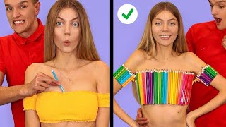 INCREDIBLE FASHION HACKS & DIY PROJECTS! School Supplies Hacks Ideas