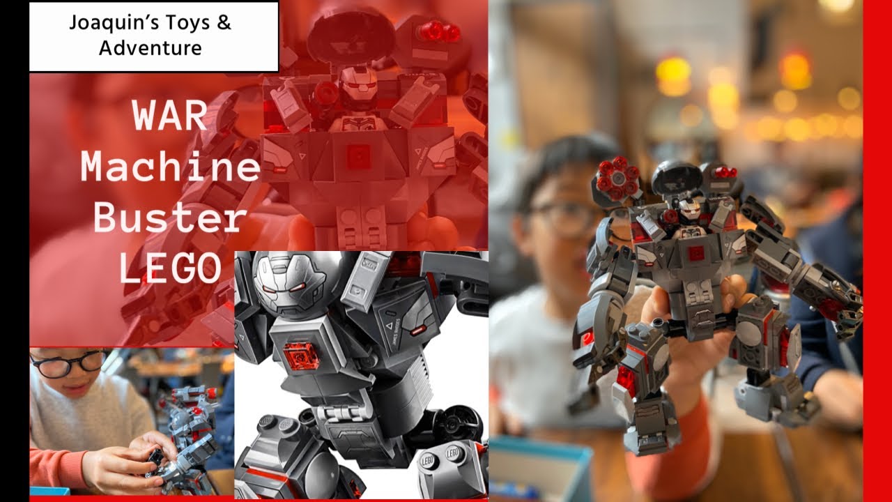 LEGO Marvel Avengers War Machine Buster (build, play, review) YouTube
