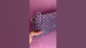 Jewelry Glass Crystal Bags for orders or Tutorials links in profile #crystalpurse  #videotutorial
