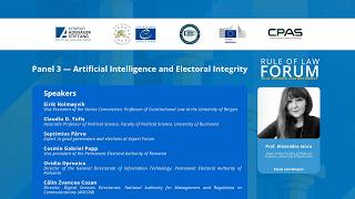 Panel 3: Artificial Intelligence and Electoral Integrity | Rule of Law Forum 2026