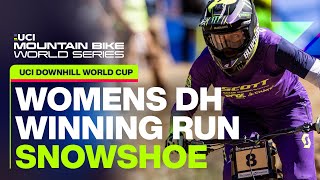 Women's Downhill Winning Run Snowshoe, USA | UCI Mountain Bike World Series