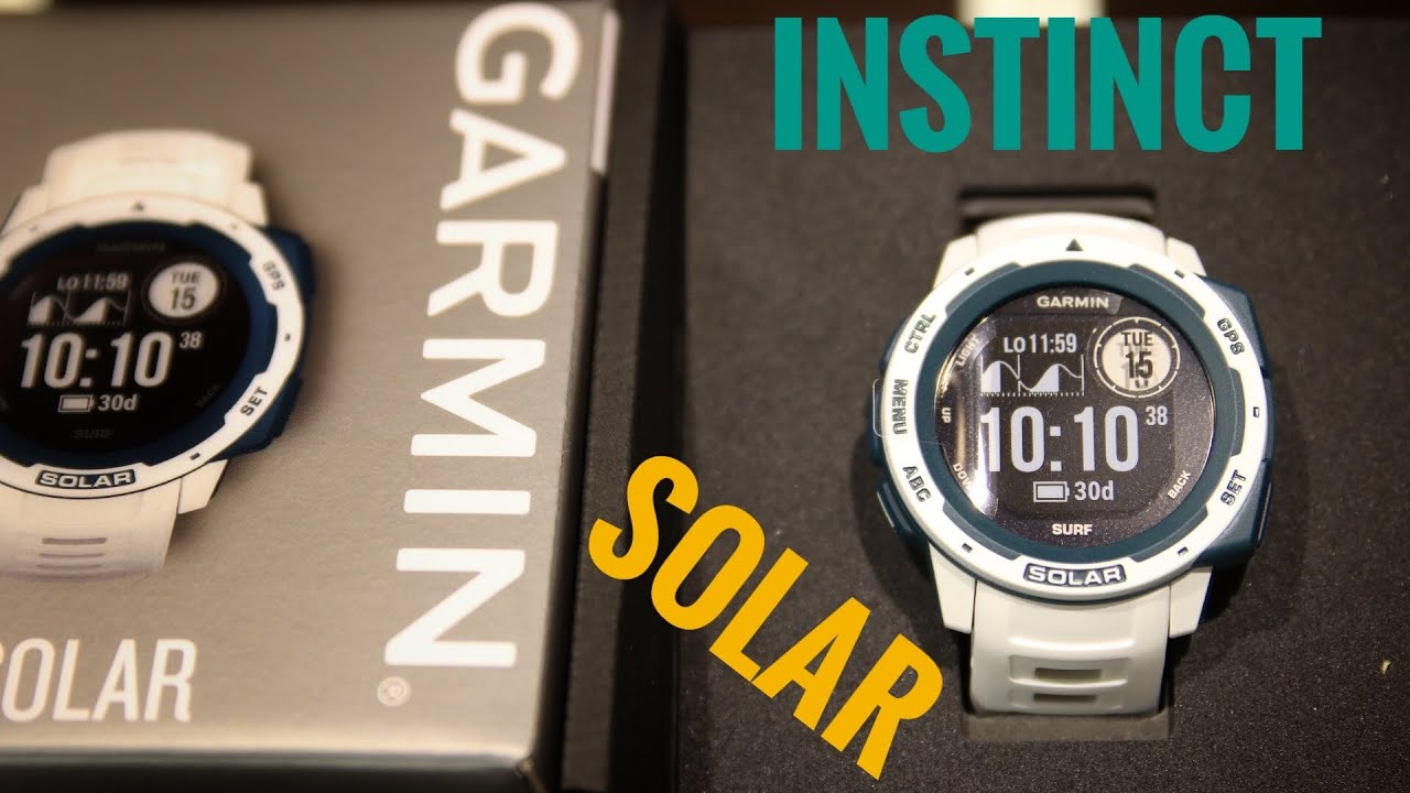 Garmin Instinct Solar Surf Pipeline Smart Watch 010-02293-07 