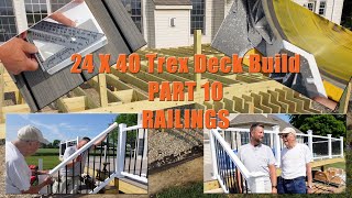 24 X 40 Trex Deck Build Part 10: Veranda Guard Rails, Gate Kit, and Stair Railings
