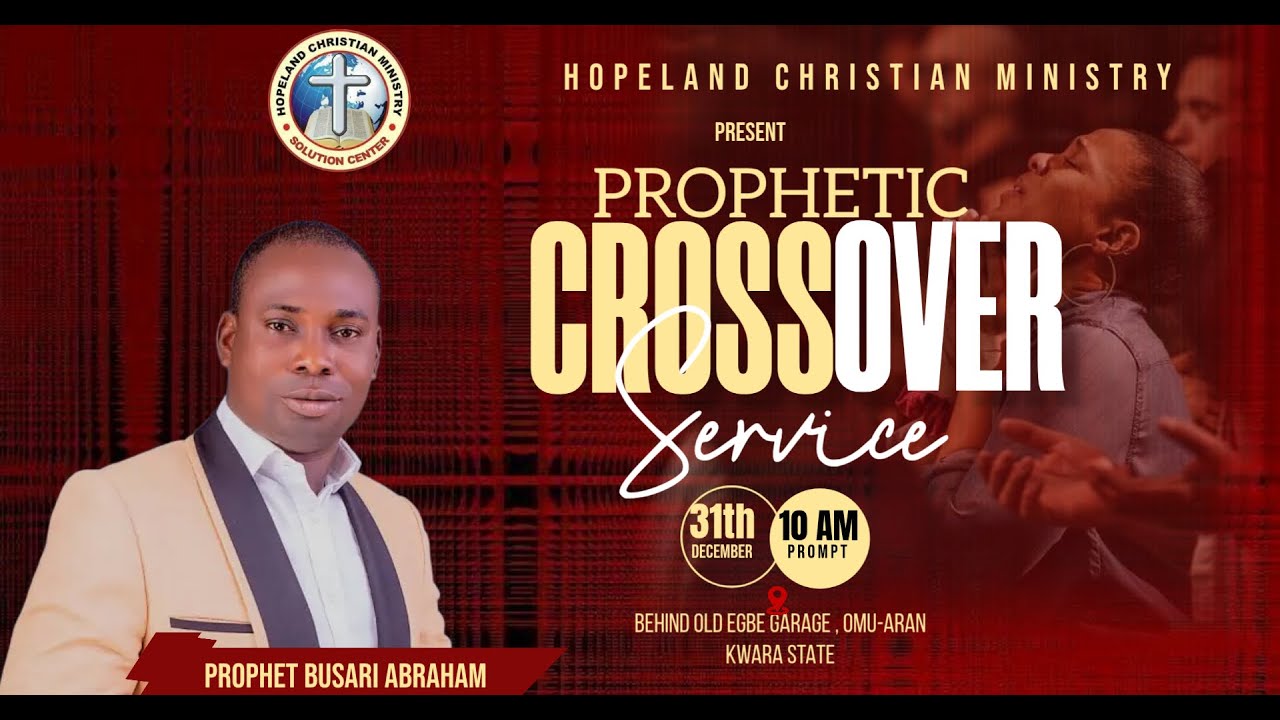 CROSS OVER NIGHT SERVICE ll PROPHET BUSARI ABRAHAM - YouTube