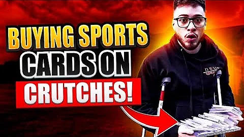 BUYING SPORTS CARDS ON CRUTCHES || SPENDING $10,000+