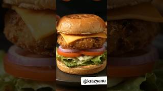 Crispy Aloo Tikki Burger ?? | Street-Style Indian Burger Recipe! #Shorts #burger #food fo