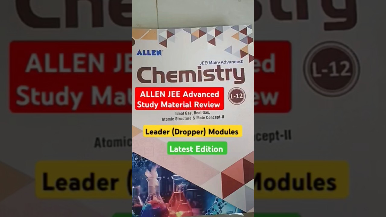 Allen JEE Study Material Review | Allen JEE Advanced Module 
