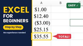 Excel for Beginners: Step by Step, No Experience Needed (Learn Together With Me)