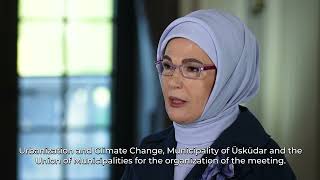 First Lady of Türkiye, HE Emine Erdoğan address for the press briefing on World Cities Day 2023