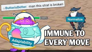 NORMALIZE + SKILL SWAP POLTEAGEIST IS IMMUNE TO EVERY MOVE IN AAA