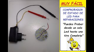 Comprobador de Led Casero 'Desde uno, dos o una tira a la vez' MUY FÁCIL