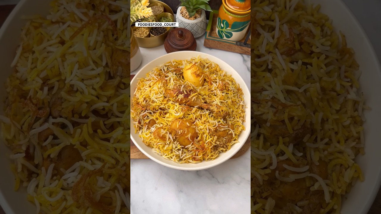 Kolkata Chicken Biryani Recipe😍 #shorts #viral #biryani