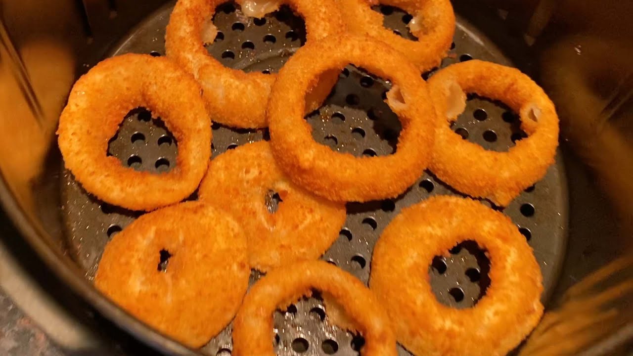 How to Prepare Air Fryer Frozen Onion Rings - This Old Gal