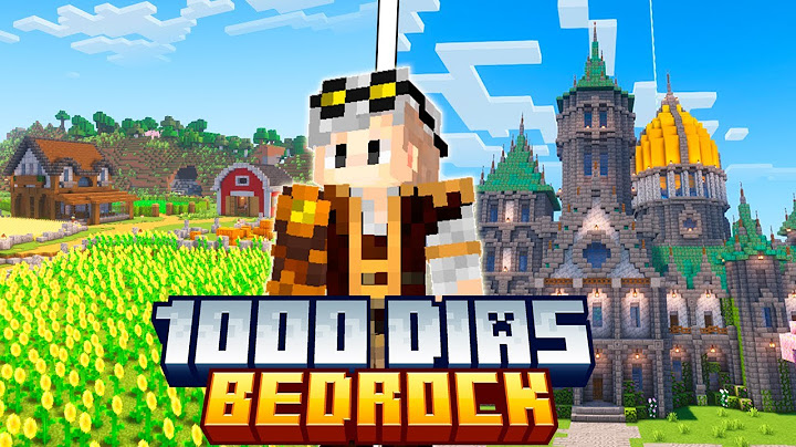 SOBREVIVI 1000 DIAS NO MINECRAFT BEDROCK EDITION