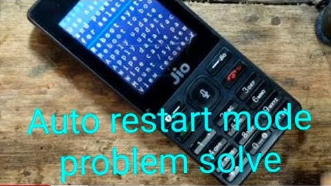 Jio f120b auto reset problem solve 100% working solution by Ajoy mondal # subscribe
