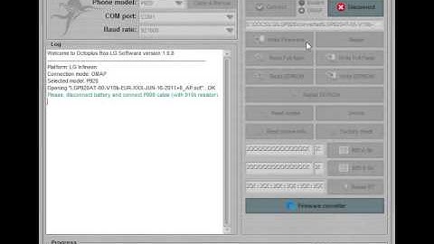 LG P920 Repair dead boot and Write Firmware with Octoplus Box