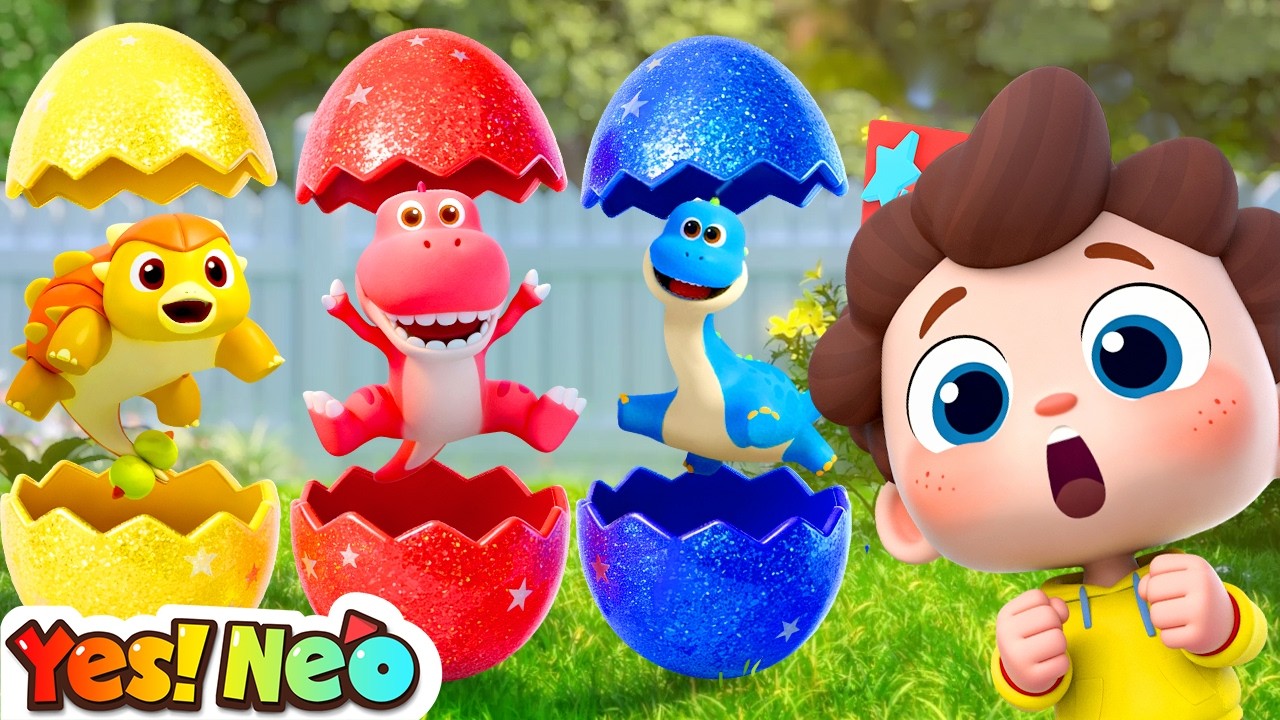 Dino Surprise Eggs Song 🦖| Dinosaur Song | T-Rex Roar! | Nursery Rhymes & Kids Songs |  | Yes! Neo