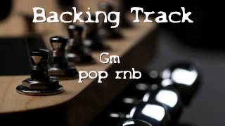 Video thumbnail of "Backing track pop  Gm"