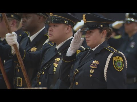 Houston honors 123 officers killed in the line of duty - YouTube