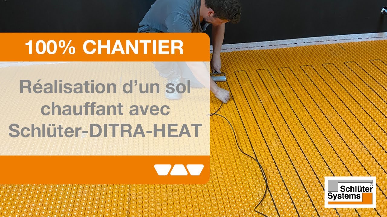Réaliser un sol chauffant avec Schlüter-DITRA-HEAT