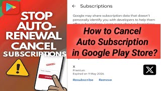 How to Cancel Your Subscription in Google Play ?