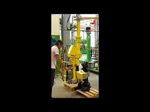 Handling parts in truck axles factory - YouTube