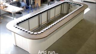 Bar with conveyor in production for Dubai