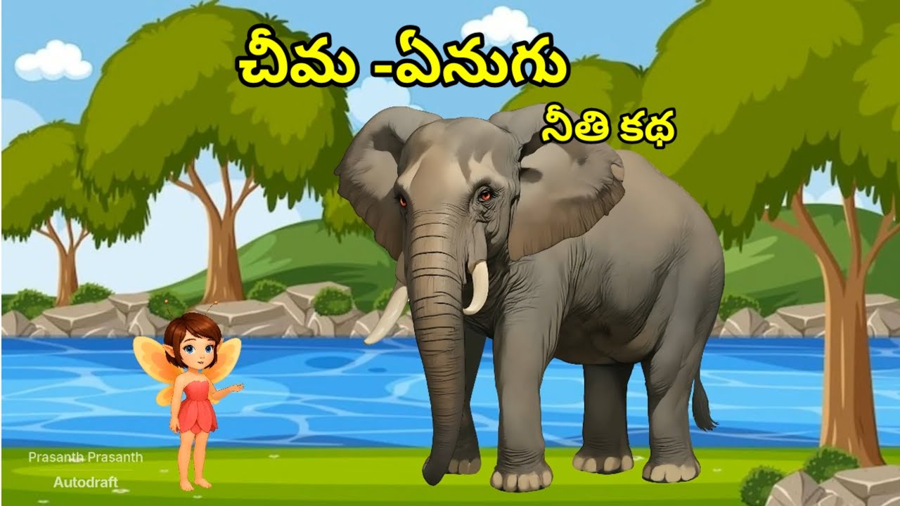 చీమ -ఏనుగు 🔥నీతి కథ. ఏనుగు గర్వం తగిచన చీమ chema yenugu kadha 