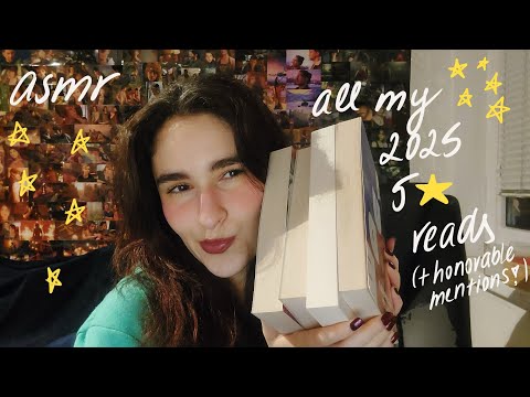 ASMR all my 5 star reads so far! ⭐️📚 (very chatty whispering and light book triggers)