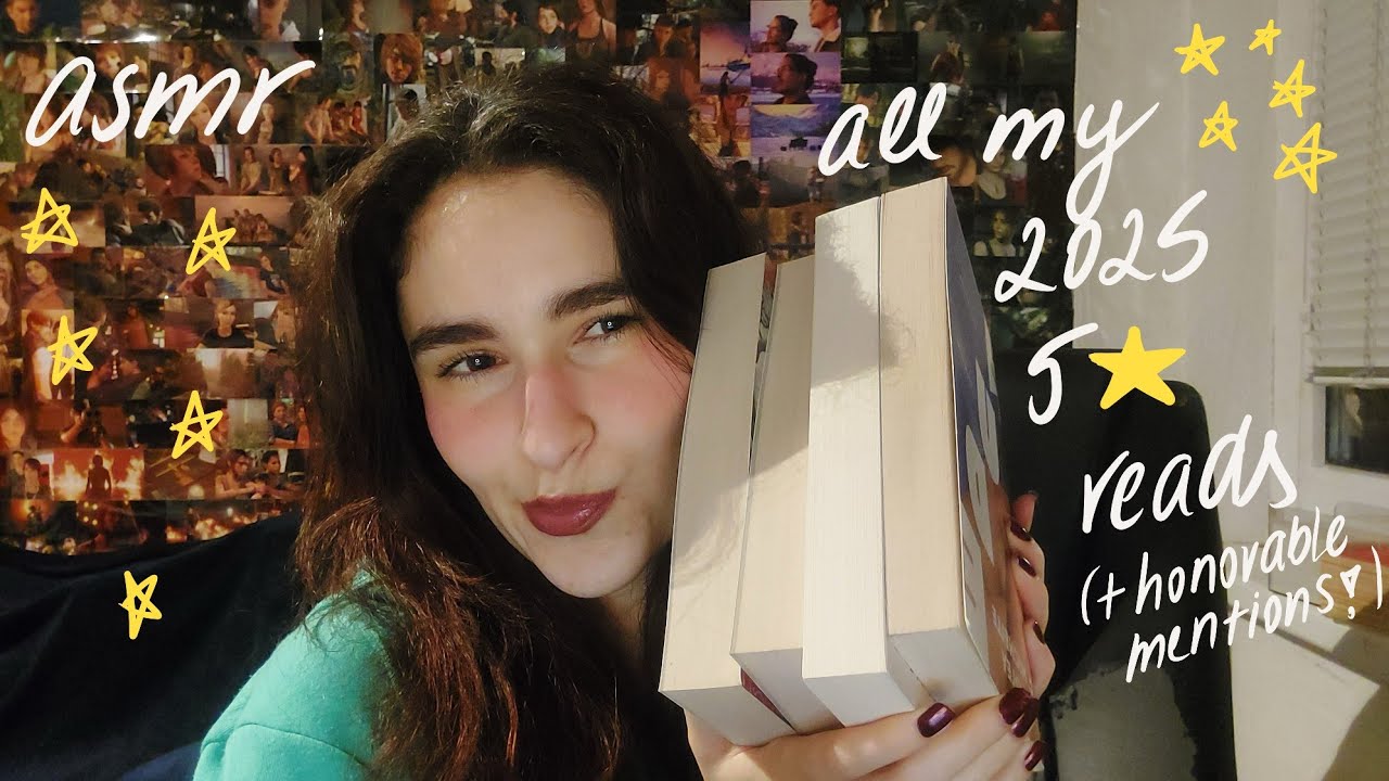 ASMR all my 5 star reads so far! ⭐️📚 (very chatty whispering and light book triggers)