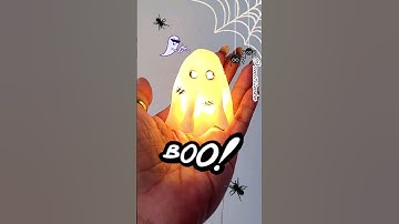 Diy halloween ghost light #shorts #diy #ghost #art #craft #artist #drawing #gift #crafts
