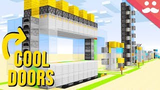 10 SIMPLE Piston Doors in Minecraft