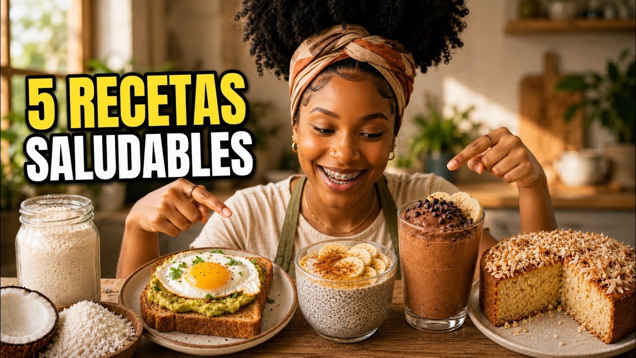 5 RECETAS SALUDABLES que debes probar esta semana 🥥🥑🍌