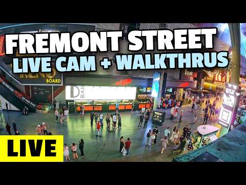 Fremont Street in DOWNTOWN LAS VEGAS With Fremont Street WALKTHRU'S