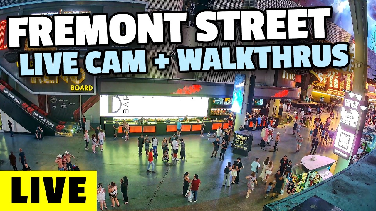 Fremont Street Live Cam – Downtown Las Vegas 24/7 live camera thumbnail