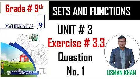 Class 9th maths chapter 3 exercise 3.3 question no. 1，Punjab board 9th class maths new book