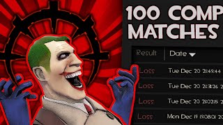 I SURVIVED 100 matches of competitive TF2