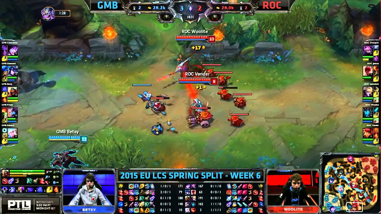 Gambit Gaming vs ROCCAT | S5 EU LCS Spring 2015 Week 6 Day 2 | GMB vs ROC W6D2G4 VOD 60FPS